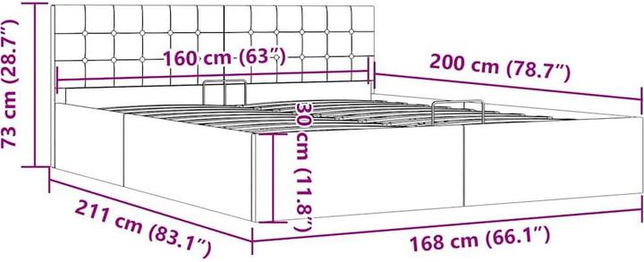 Image du produit vidaXL Maryrose (160 x 200 cm)