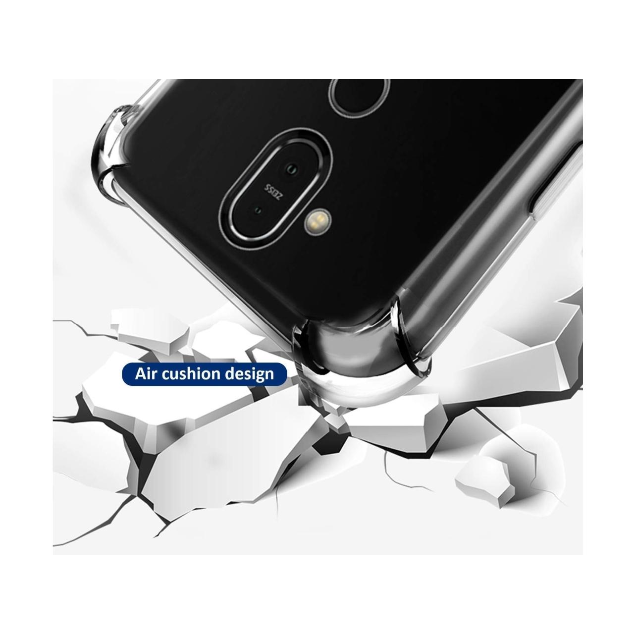 Thumbnail - Screenguard Nokia 8.1 Crystal Soft Airbag Bumper (Nokia 8.1), Smartphone Hülle, Transparent