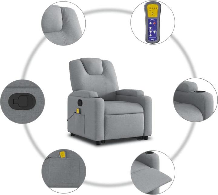 Image du produit vidaXL Massagesessel mit Aufstehhilfe