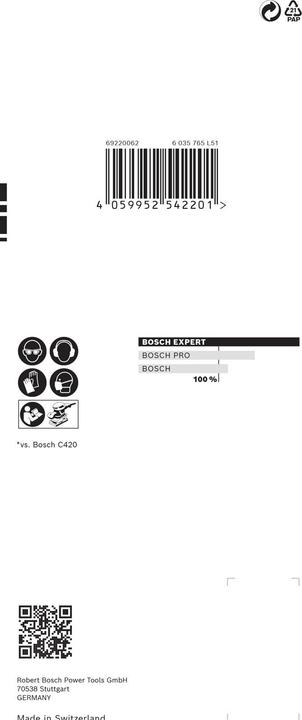 Actual product image Bosch Professional Zubehör Expert C470 Sandpaper with 8 holes for orbital sander, 80 x 133 mm, G 180, 10 pcs. (180)
