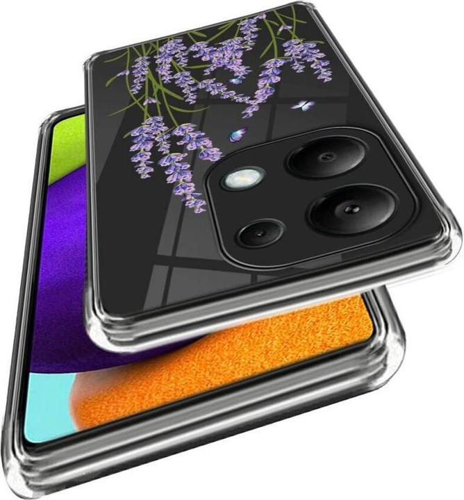 Actual product image Cover-Discount Poco M6 Pro / Redmi Note 13 Pro 4G- Transparent case with beautiful motif print (Xiaomi Poco M6 Pro, Xiaomi Redmi Note 13 Pro 4G)