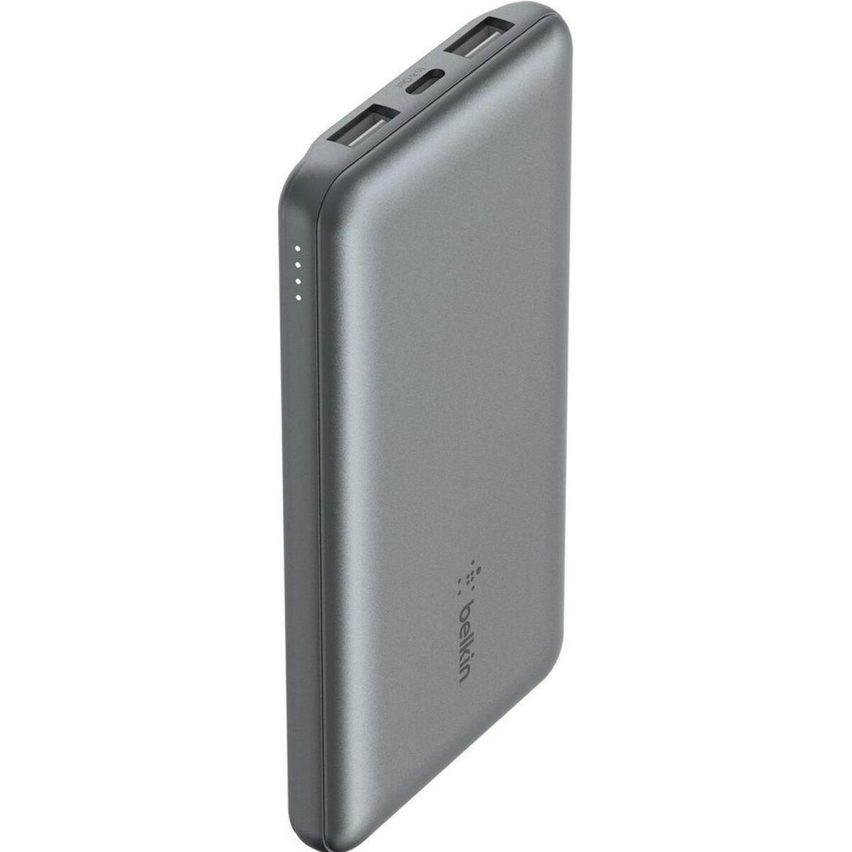 Belkin 10k power bank 15w space grey (10000 mAh, 15 W, 37 Wh), Powerbank, Grigio