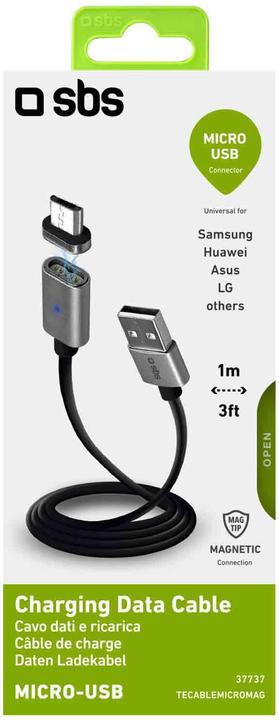 Produktbild SBS Magnetisches Micro USB Ladekabel (1 m, USB 2.0)