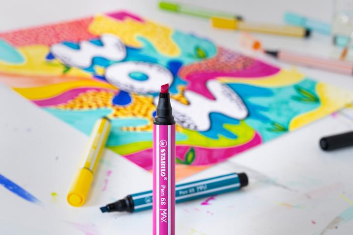 Immagine prodotto STABILO PEN 68 MAX ARTY - penne con punta in fibra (4 colori, 4 x)