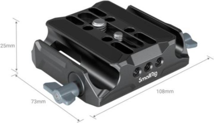 Produktbild SmallRig Universal LWS Baseplate with Dual 15mm Rod Clamp (Schnellwechselplatte)