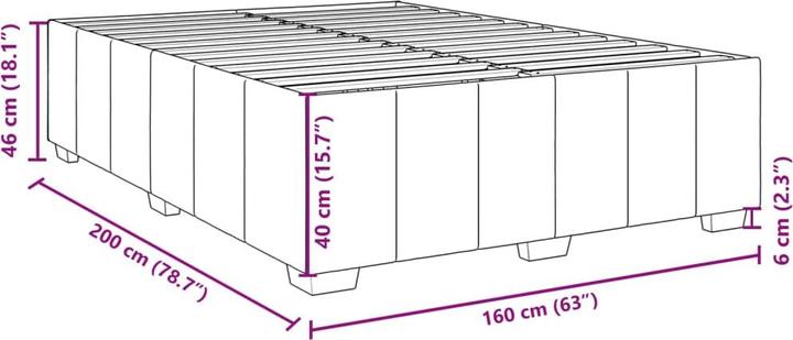 Image du produit vidaXL Bettgestell (160 x 200 cm)