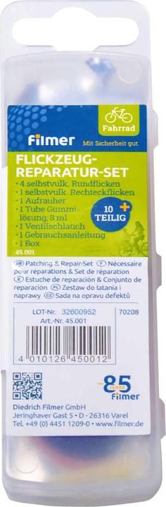 Image du produit Filmer Kit de réparation de vélo