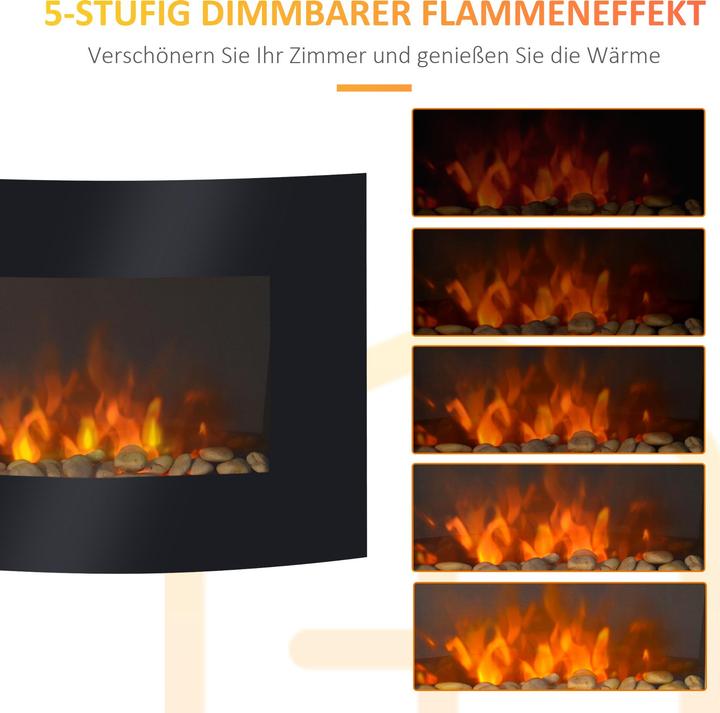 Actual product image Jamb Electric Fireplace Wall Fireplace
