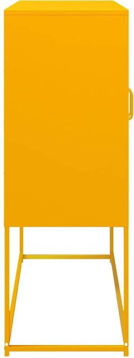 Actual product image vidaXL Sideboard mustard yellow 100.5x39x107 cm Cold-rolled steel chest of drawers Cabinet (100.5 x 39 x 107 cm)