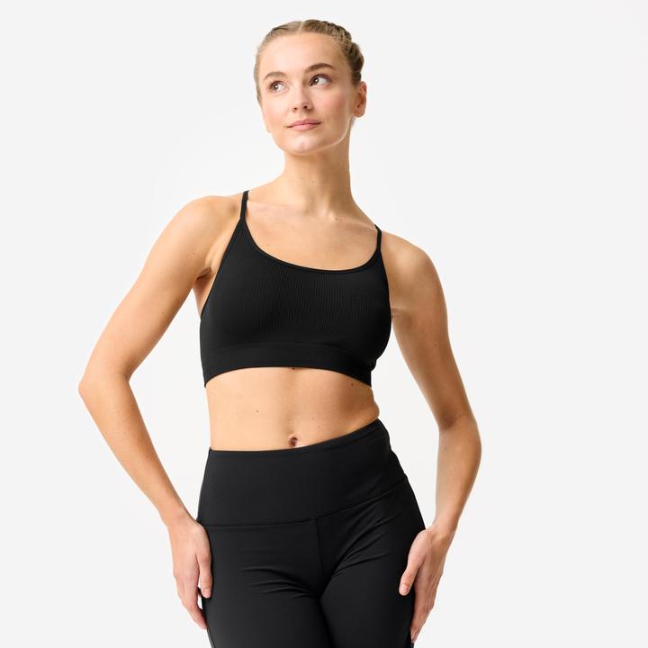 Produktbild Decathlon Bralette Damen gerippt Polyester (M)