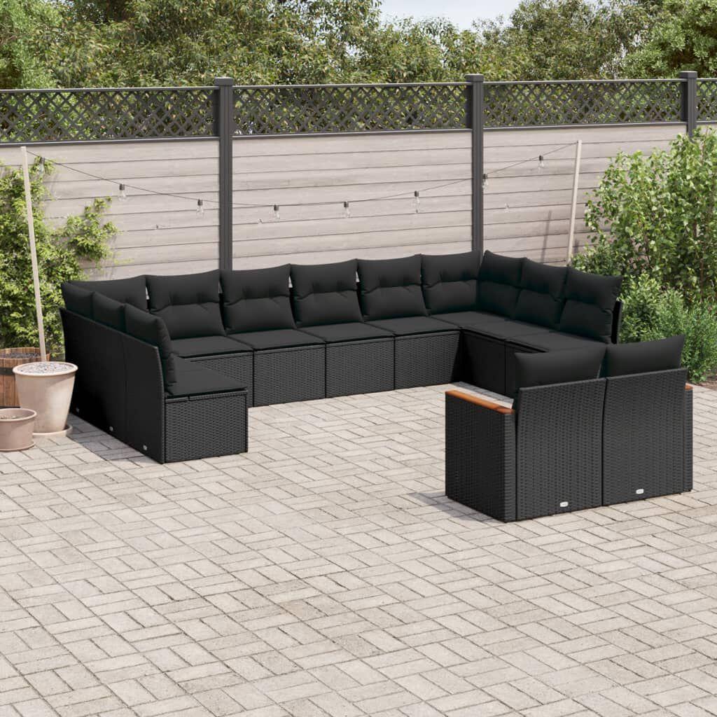 Thumbnail - VidaXL, Gartenlounge, 10-tlg. Garten-Lounge-Set mit Kissen