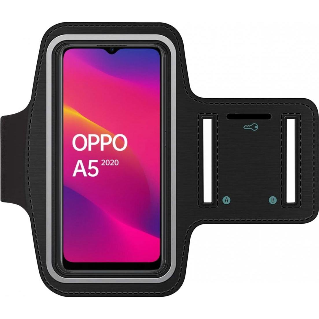 SmartFitness Oppo A5 2020 Handy Sport Armband, Smartphone Sportarmband, Schwarz