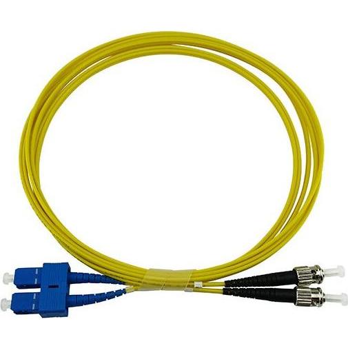 BlueOptics Cavo patch in fibra ottica duplex SC-UPC/ST-PC monomodale 0,5 metri (S/UTP, CAT6e, 0.50 m), Cavo di rete