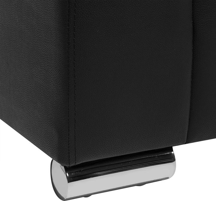 Produktbild Beliani 2-Sitzer Sofa Leder schwarz HELSINKI (2-Sitzer)