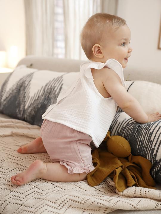 Immagine prodotto Vertbaudet 2er-Pack Baby Shorts für Neugeborene, Musselin (56)