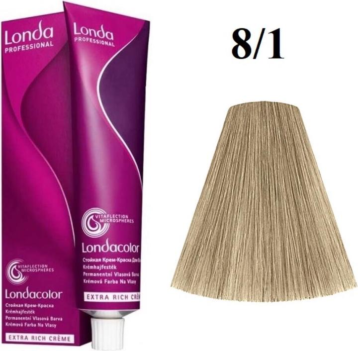 Produktbild Londa Cremehaarfarbe Color 8/1 hellblond-asch (8/1 hellblond-asch)