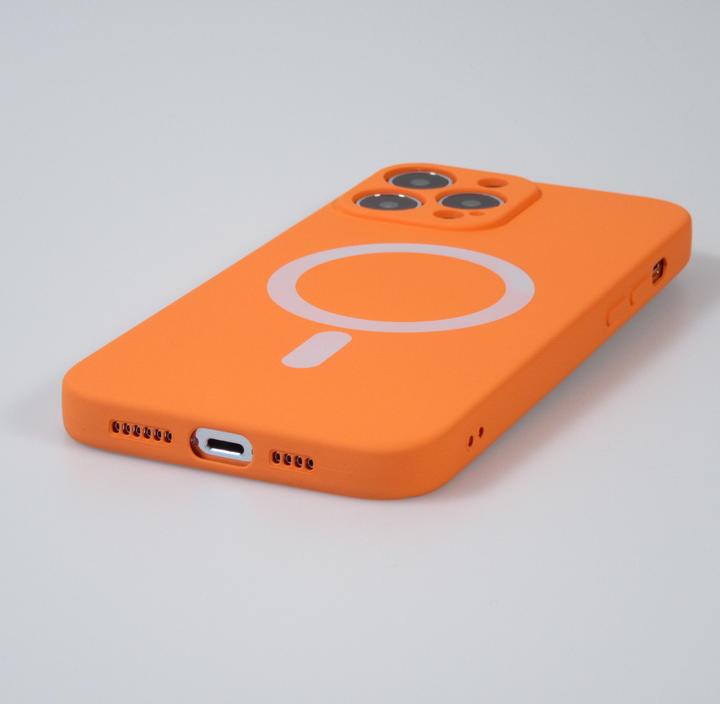 Actual product image PhoneLook Housse Coque en silicone souple avec MagSafe et protection pour caméra (Apple iPhone 13 Pro Max)