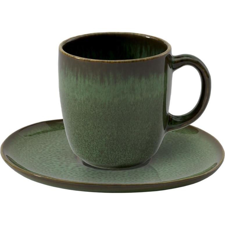 Like. by Villeroy & Boch, Tasse, Lave Kaffeetasse mit Untertasse (190 ml, 1 x)