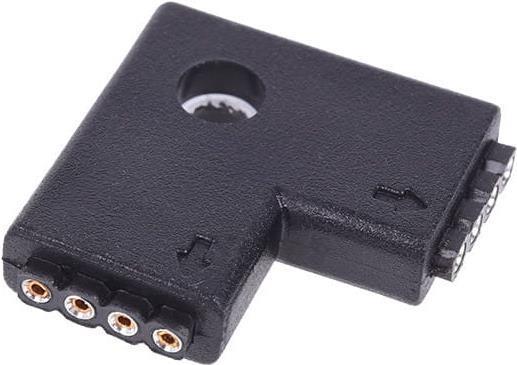 Alphacool Aurora LED RGB Verbinder 90?? - Black (RGB)