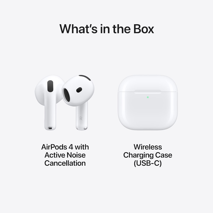 Produktbild Apple AirPods 4 (ANC, 4 h, Kabellos)