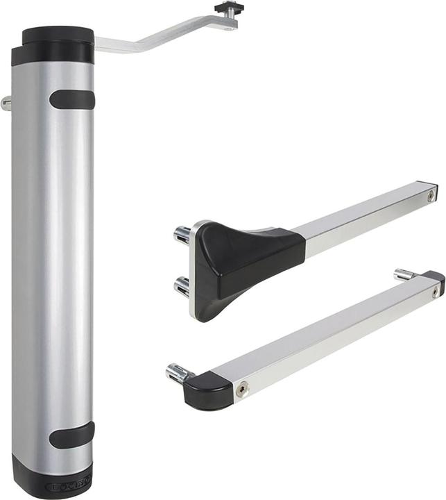 Locinox Türschliesser Verticlose-2, für 90° und 180° öffnung, Aluminium silberfärbig (Eingangstür, Outdoor)