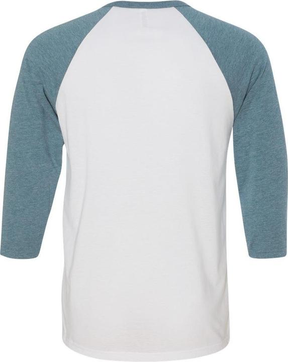 Actual product image Bella Canvas Three-Quarter Sleeve Baseball Tee (M)