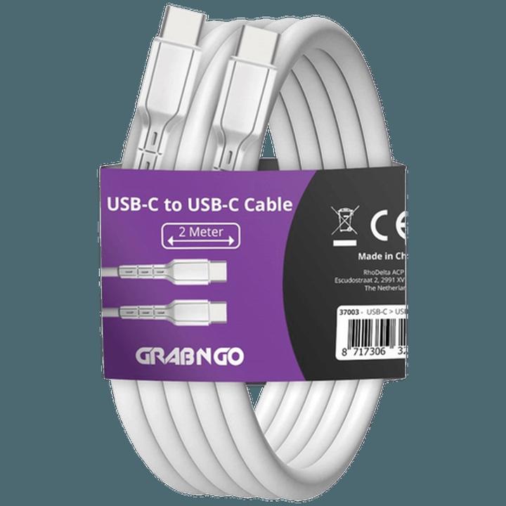 Produktbild Grab&Go Grab 'N Go USB-C Kabel 2 Meter Weiss (2 m)
