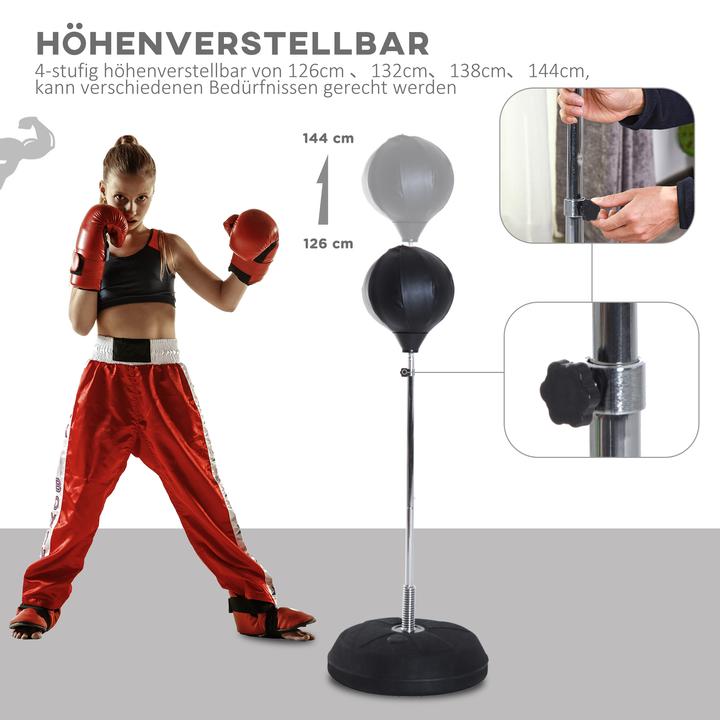 Produktbild Homcom Boxsack Kunstleder, Kunststoff Schwarz (43 cm)