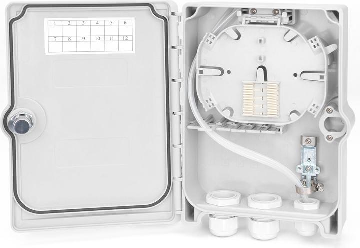 Actual product image Digitus Distribution Box for outdoor for 6x SC/DX Adapter IP65