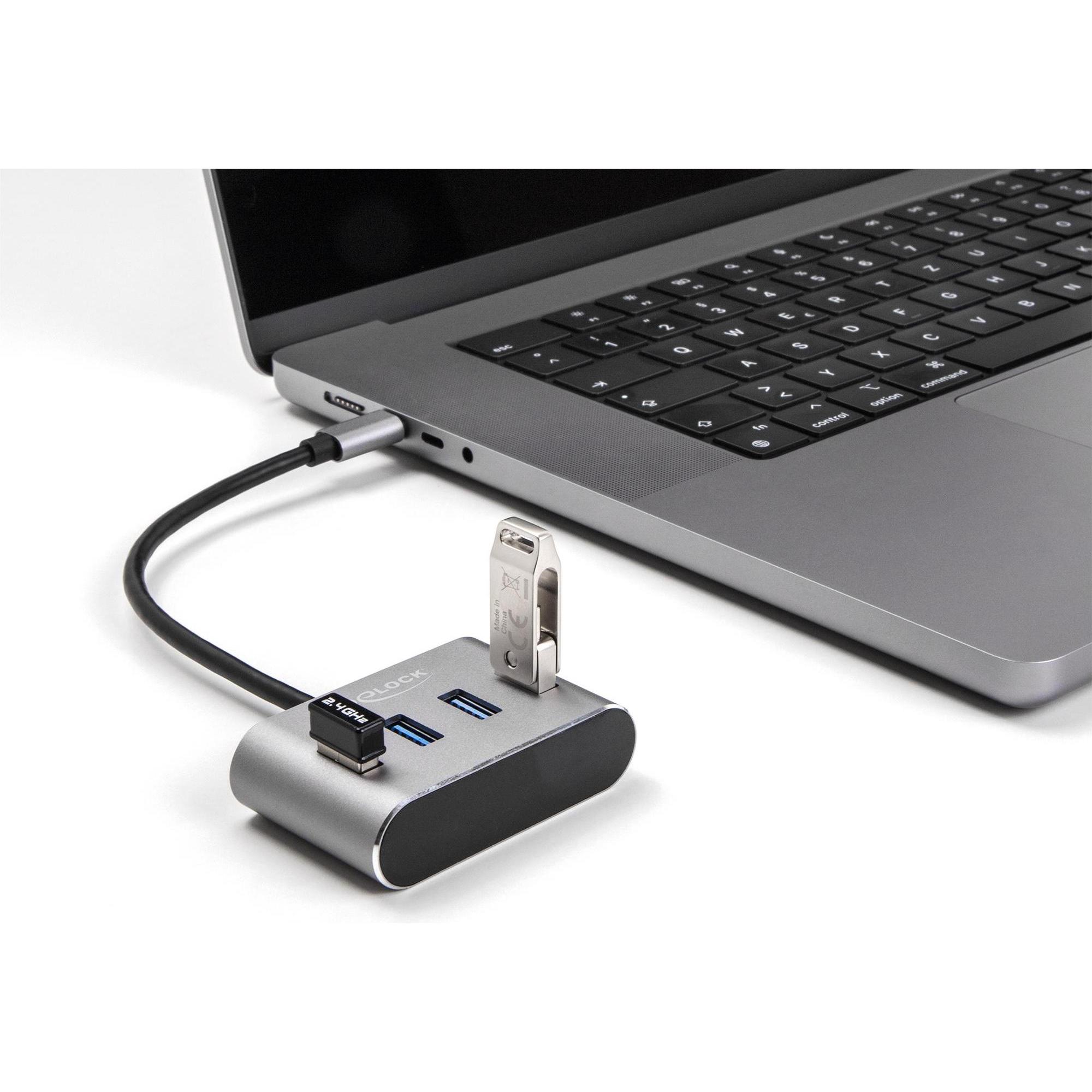 Thumbnail - Delock 63223 (USB-C, 4 Ports), Dockingstation + USB Hub, Schwarz