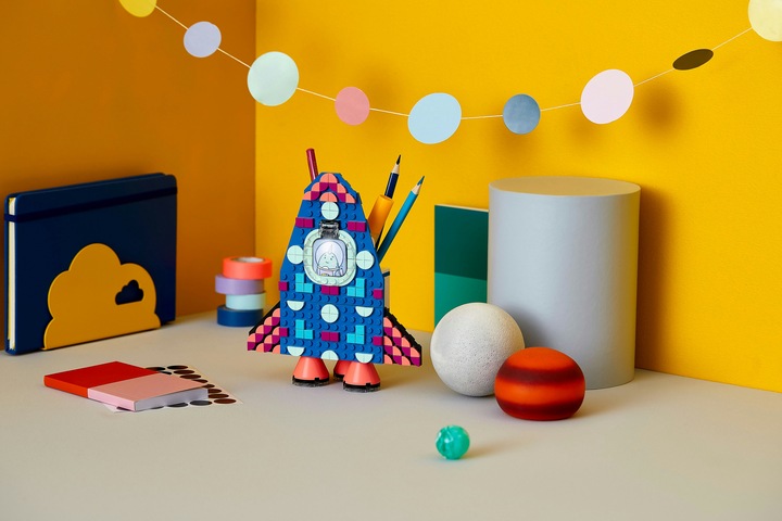 Produktbild LEGO Raketen Stiftehalter (41936, LEGO Dots)