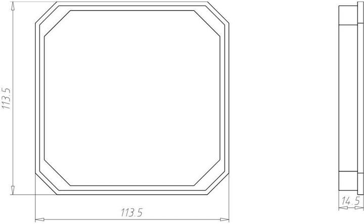 Image du produit Agro Cadre de rehaussement 13mm pour boîte de dérivation