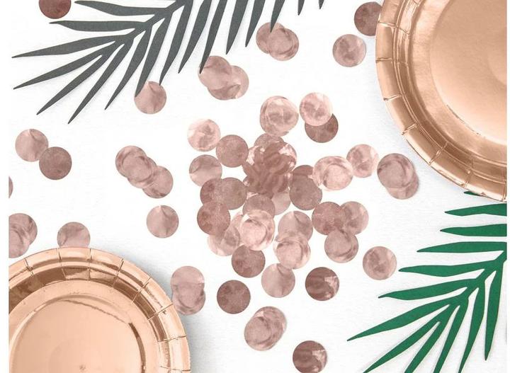 Produktbild Partydeco Streudeko Tischkonfetti Roségold (1 Stück)