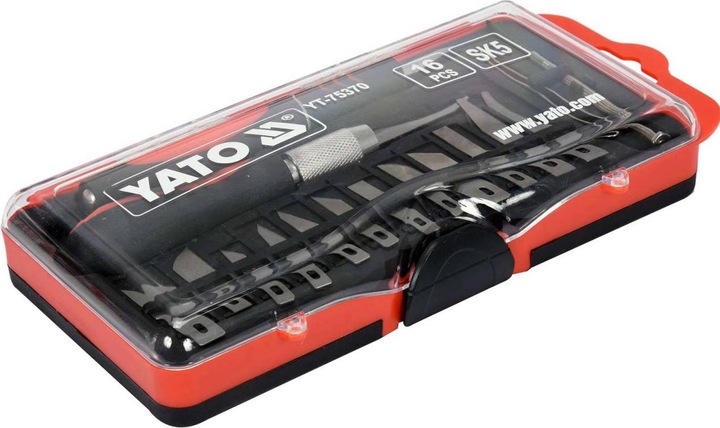 Produktbild Yato Profi Skalpell-Messer-Satz | 16 tlg. | in Etui | YT-75370 (Cutter)