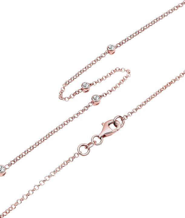 Immagine prodotto Elli Collana Solitario Cristalli di base Argento 925 (Cristallo di vetro, Argento 925, 45 cm)
