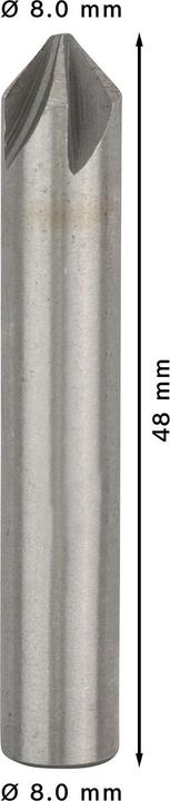 Produktbild Bosch Professional Zubehör PRO Steel HSS Kegelsenker, 8 x 48 mm, M4 (8 mm)