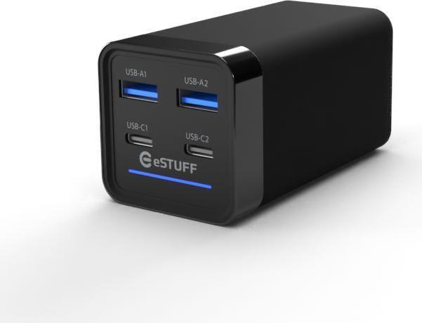 Produktbild eSTUFF Multi charger PD65W 2C+2A (65 W, 4 Ports)