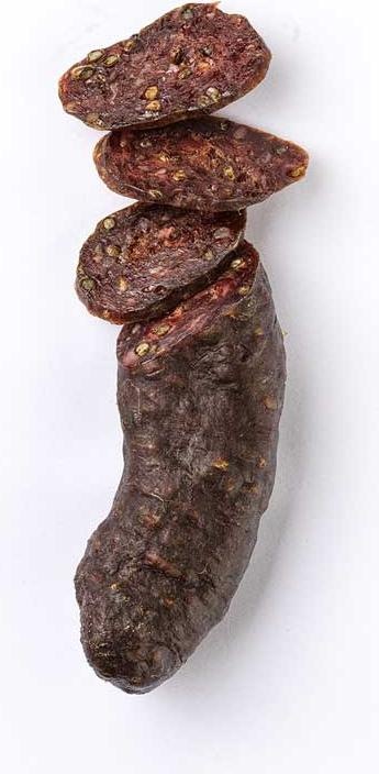 Actual product image Alpahirt Beef salsiz with hemp nuts (120 g)