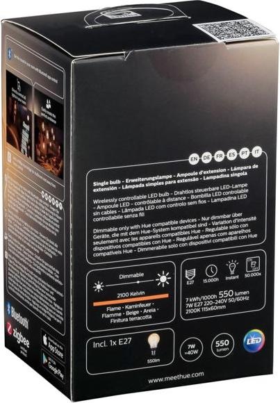 Image du produit Philips Hue White BT (E27, 7 W, 550 lm, 1 x, G)