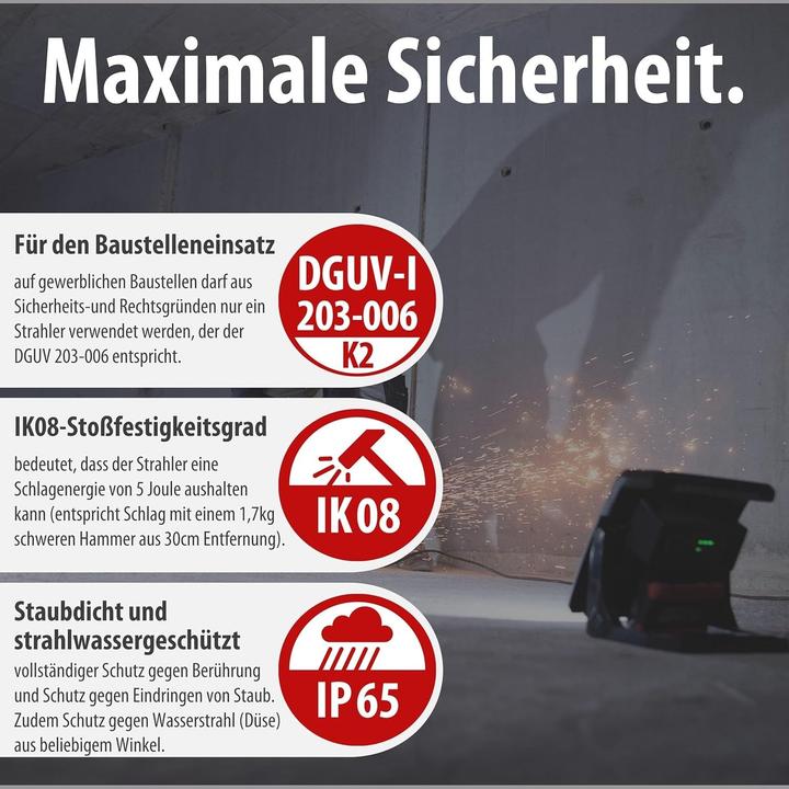 Actual product image Brennenstuhl Construction spotlight (4500 lm)