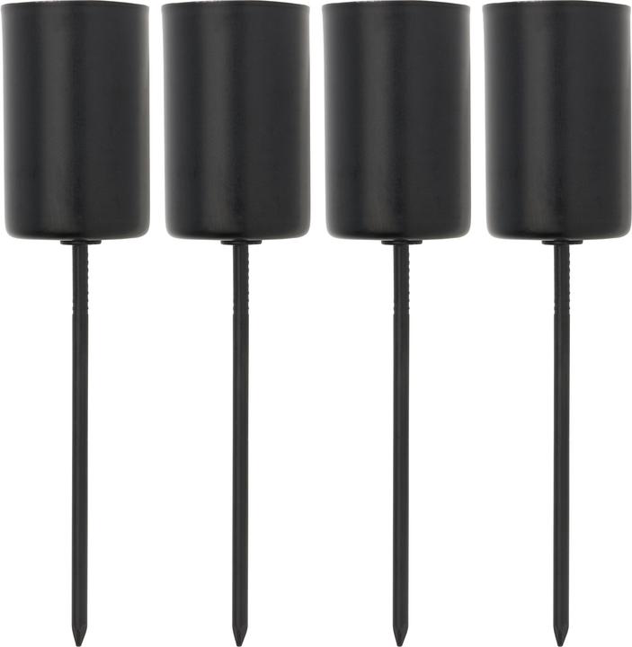 VBS Metall-Stabkerzenhalter mit Spiess, 4 Stück