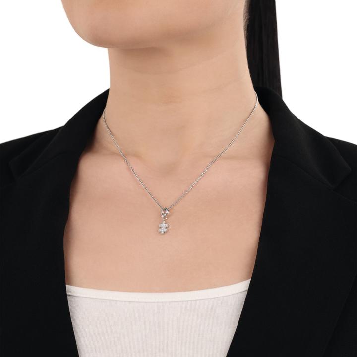 Actual product image Amor charms for ladies, 925 Sterling silver, zirconia synth. | puzzle piece (Silver 925)