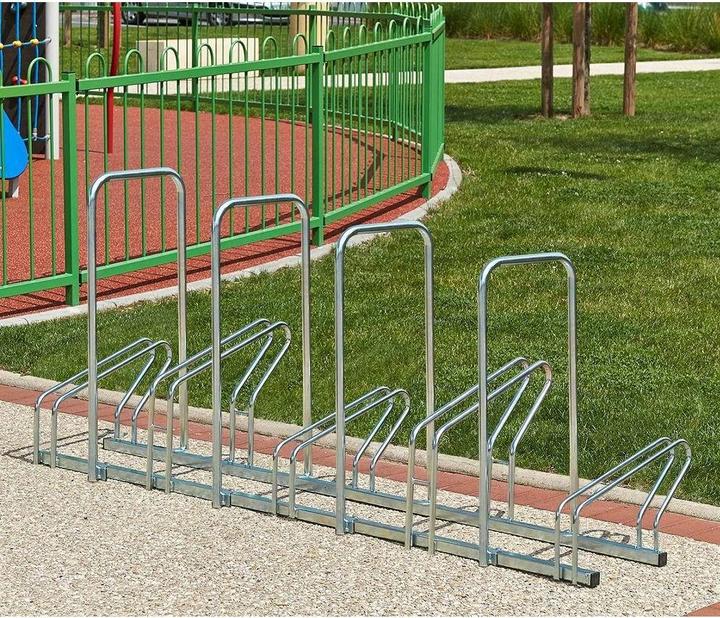 Produktbild Mottez Fahrradständer 4er verzinkt L:146cm,mit Hoch-/Tiefstellung