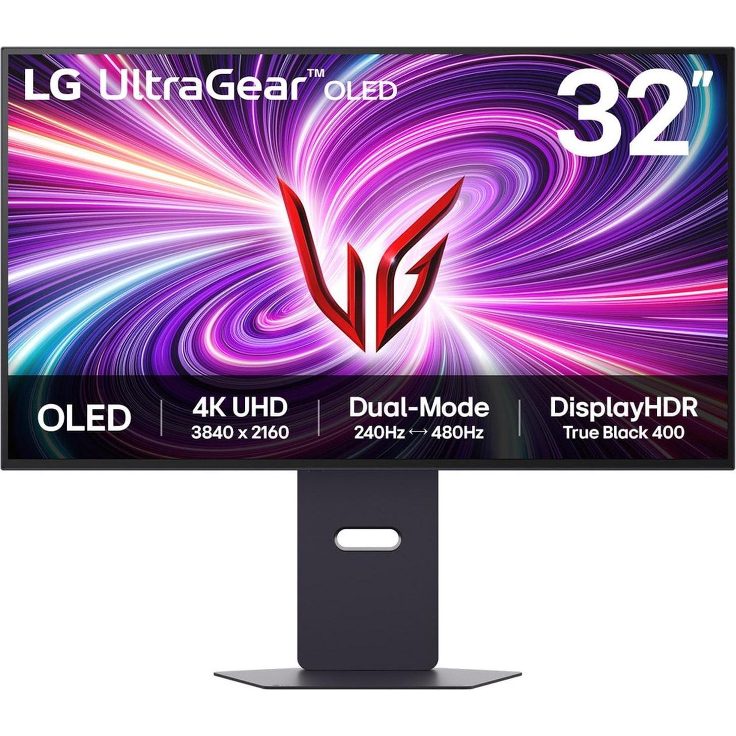 LG UltraGear OLED 32GS95UV-B (3840 x 2160 Pixel, 32"), Monitor, Schwarz