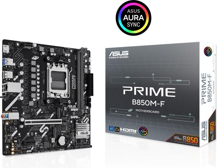 Productafbeelding ASUS PRIME B850M-F (AM5, AMD B850, mATX)