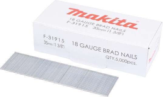 Image du produit Makita Clous à tête homme galvanisés 35 mm, 5000 pcs ( F-31915) pour cloueuse DBN500/AF505/AF
