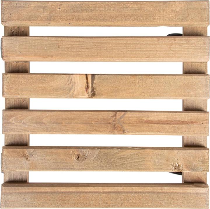 Produktbild Esschert Design Rolleruntersetzer Quadratisch L Braun