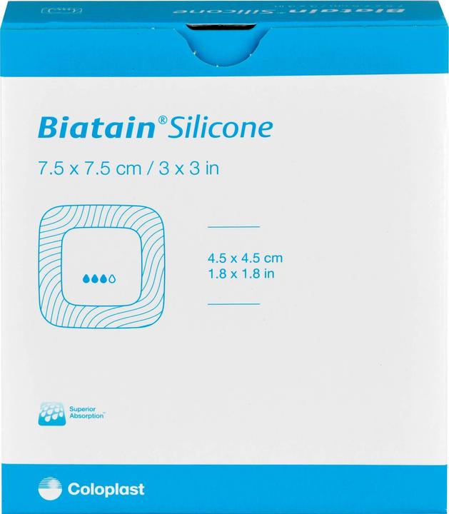 Coloplast BIATAIN SILIC SCH7.5X7.5CM