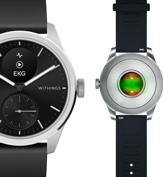 Produktbild Withings Unisexuhr Scanwatch 2 - 42mm black (Hybrid Uhr, 42 mm)