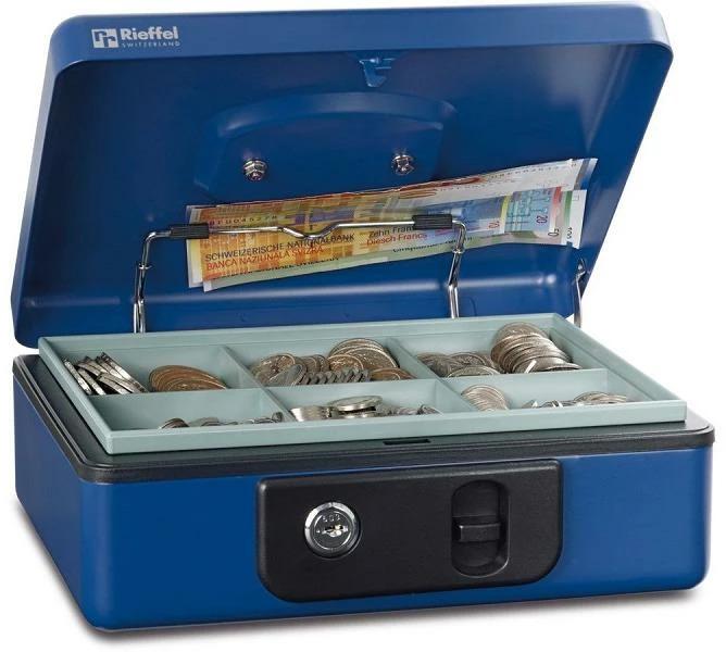 Produktbild Rieffel Geldkassette mit Federdeckel DELUXE 2 BLAU